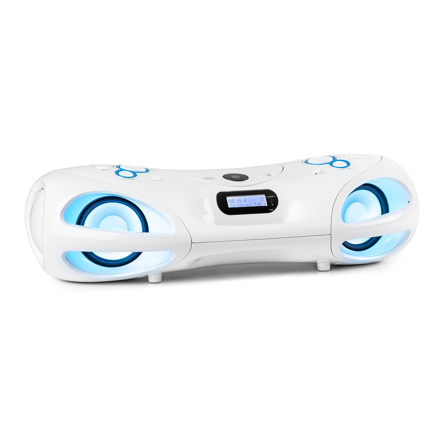 Spacewoofer DAB Boombox CD плеєр DAB+ FM Bluetooth дистанційне керування LED