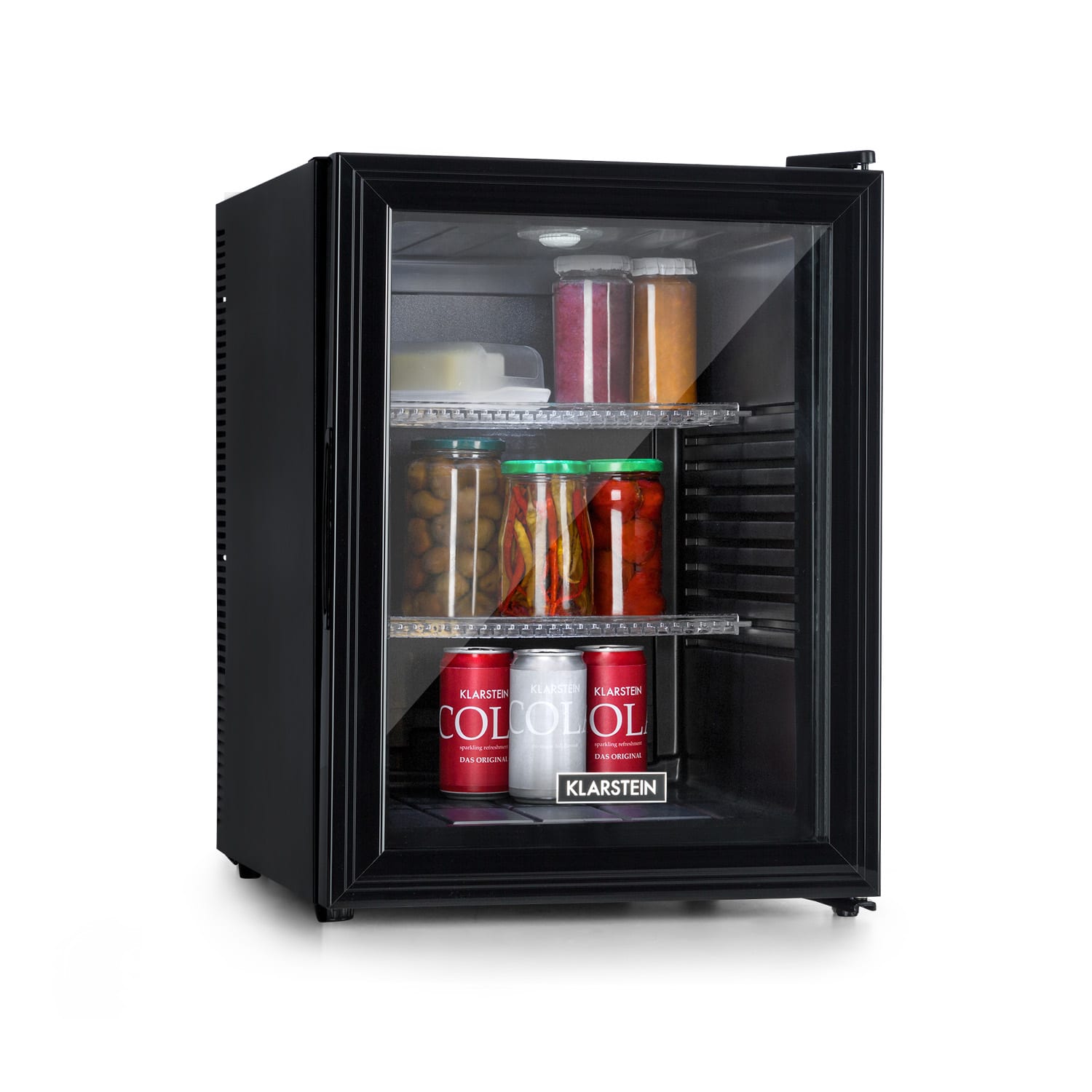 Світлодіодна полиця зі скляними дверцятами міні-холодильника Brooklyn 42