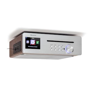 Кухонне радіо Silver Star Chef 20 Вт макс CD BT USB Інтернет/DAB+/FM сріблястий