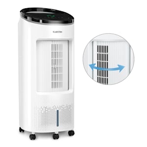 IceWind Plus 4-в-1 повітроохолоджувач вентилятор зволожувач очищувач повітря 330 м3 / год | 49 Вт | 7 літрів | 4 швидкості | 3 режиму | Коливання | Іонізатор повітря | Таймер | Пульт дистанційного управління | мобільний