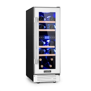 Vinovilla 17 Встраиваемый двухзонный винный холодильник Duo Quartz Edition 53л на 17 бутылок. 3-х цветная стеклянная дверь белая