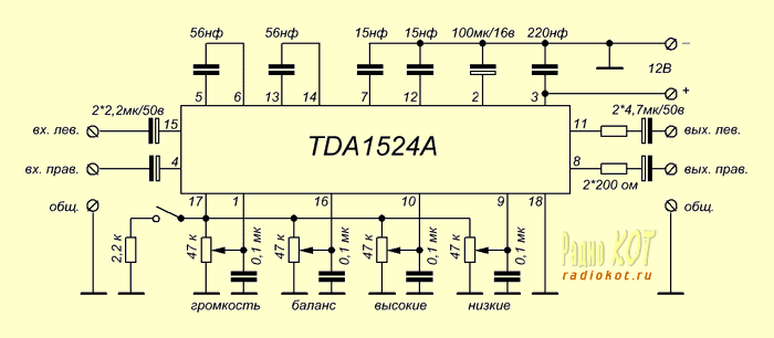 Микросхема TDA1524A (1019319528) Купить В Киеве За 34.45 Грн