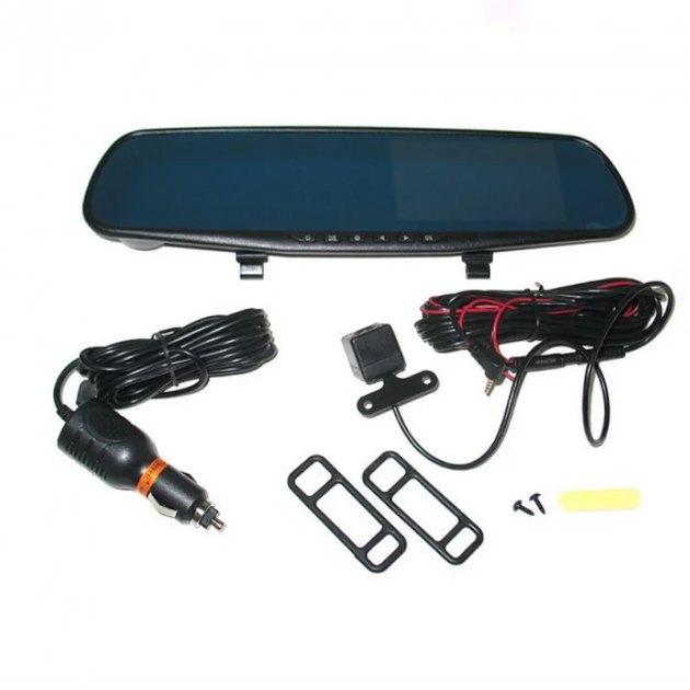 Відеореєстратор Vehicle Blackbox DVR Plus з двома камерами FullHD 1080 Чорний - зображення 1
