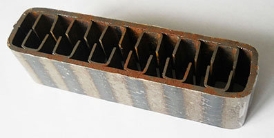 Конвективний канал теплообмінника товщиною 3 мм