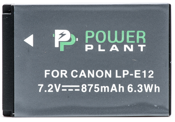 Аккумулятор PowerPlant Canon LP-E12 875mAh - фото DV00DV1311_1.jpg
