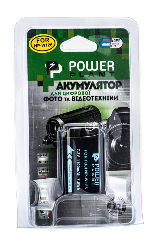 Аккумулятор PowerPlant Fuji NP-W126 1110mAh - фото DV00DV1316_1.jpg