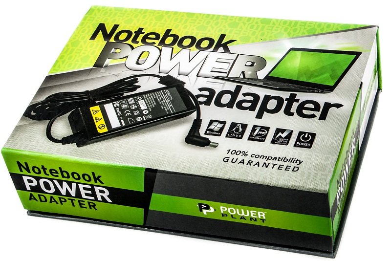 Блок питания для мониторов PowerPlant LG 220V, 19V 25W 1.3A (6.5*4.4) with pin - фото noutkorobka.jpg