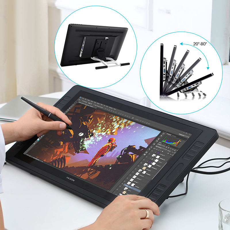 Графический монитор Huion Kamvas Pro 20 (2019) + перчатка - фото GT1901_3.jpg