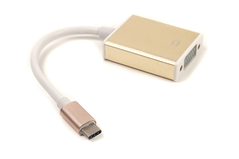 Кабель PowerPlant USB Type-C - VGA, 15cm - фото DV00DV4064_1.jpg