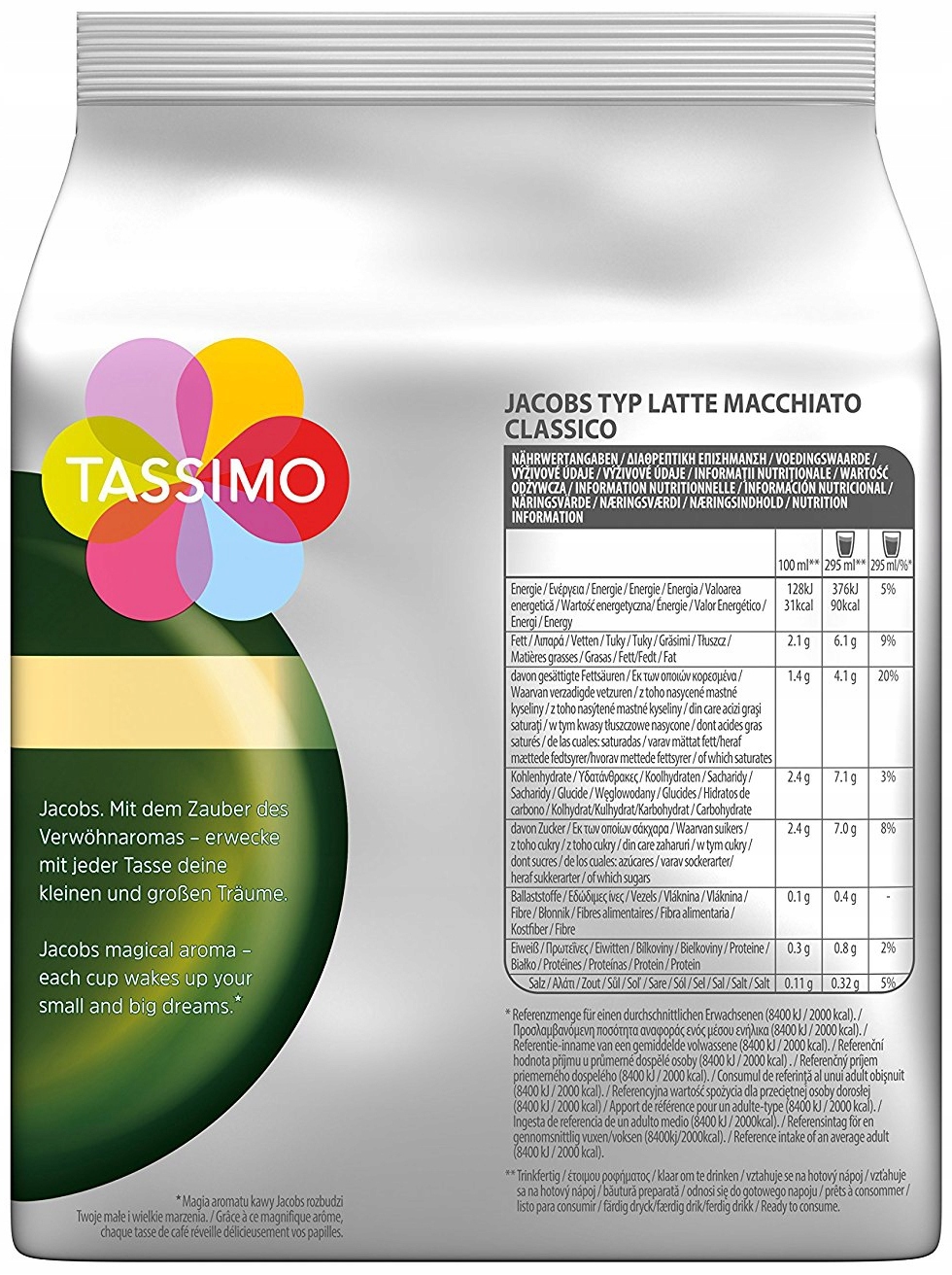 TASSIMO Jacobs Latte Macchiato Classico капсули 6 Кількість в упаковці 8 шт.