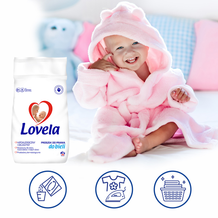 LOVELA Baby Hypoallergenic Powder for Color (41шт) Торгова назва дитячої присипки Lovela Baby