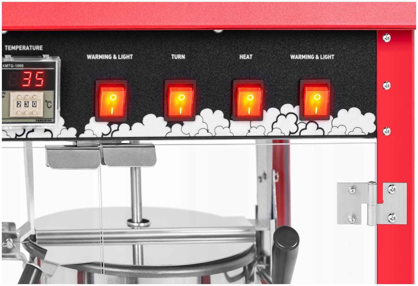 POPCORN MACHINE GLASS SHOWCASE EFFICIENT 1700W Код виробника RCPC-16E