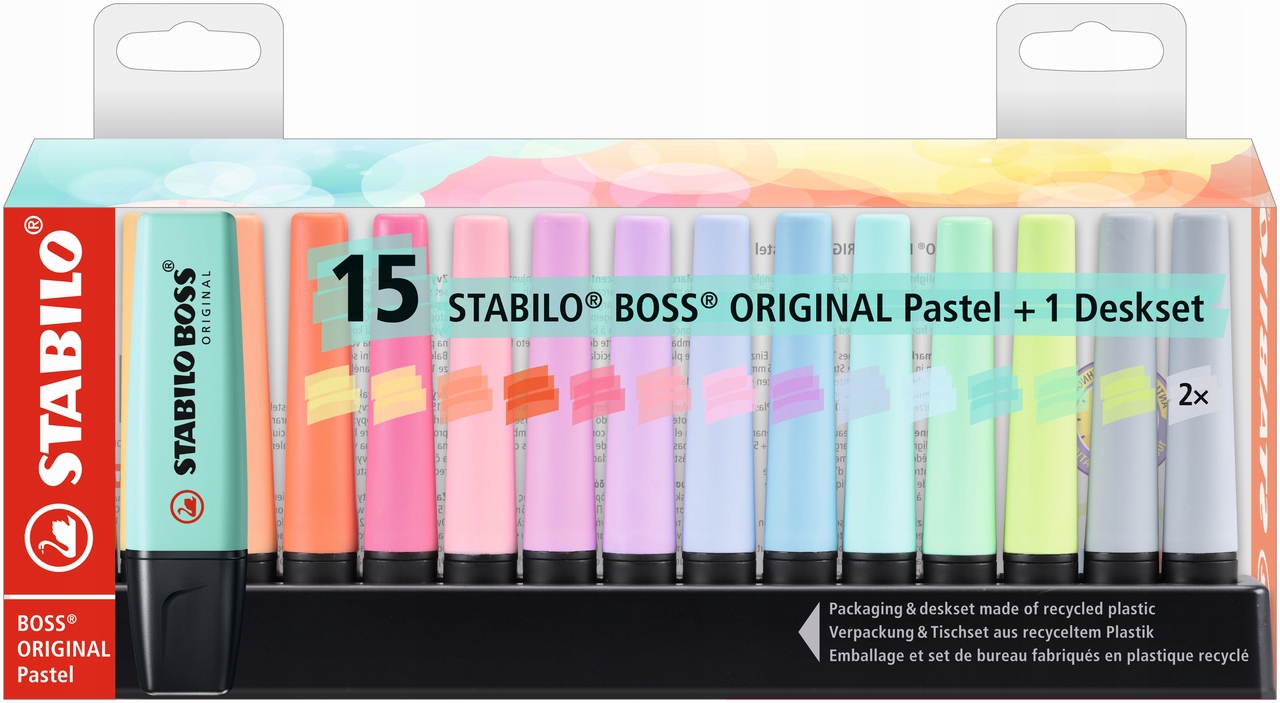 Набір пастельних хайлайтерів STABILO BOSS 15 шт. EAN (GTIN) 4006381567411