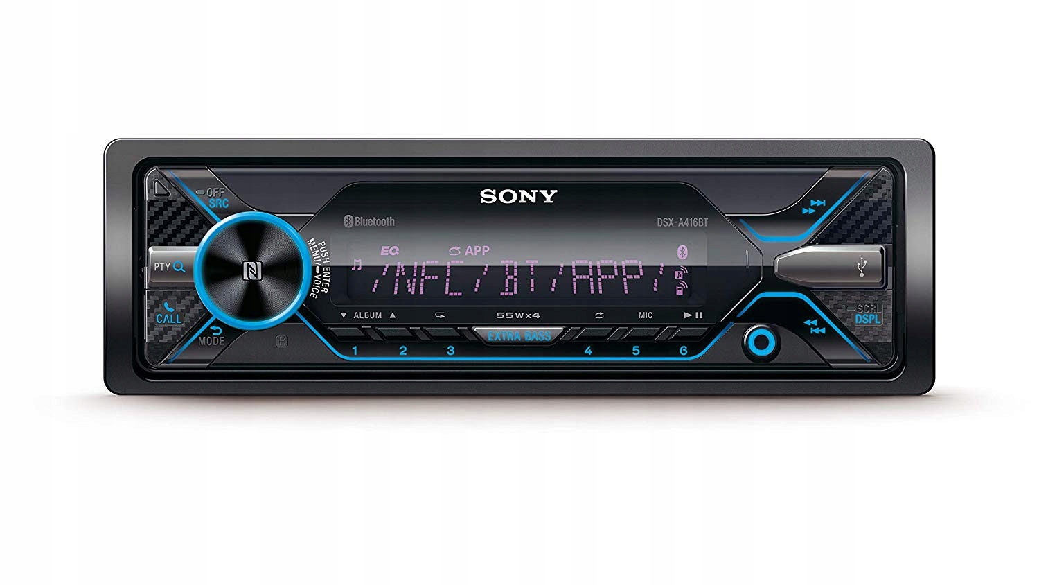 РАДІО 4x55W SONY DSX-A416BT COLOR BT FLAC NFC USB Бренд Sony