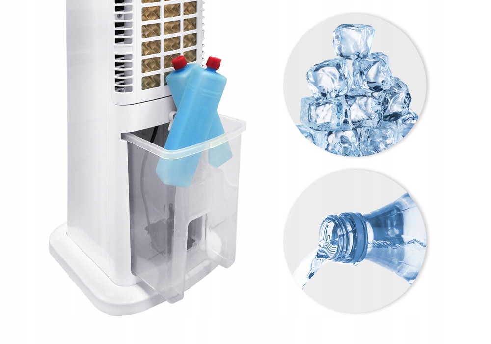 Вентилятор водяного кондиционера Кондиционер BLER 4in1 LED Особенности охлаждения и вентиляции