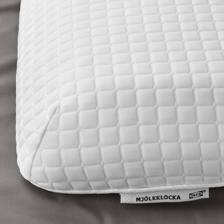 Ергономічна подушка IKEA MJOLKKLOCKA 41x51 см з піни з ефектом пам'яті, спинка для сну Код виробника 604.467.67