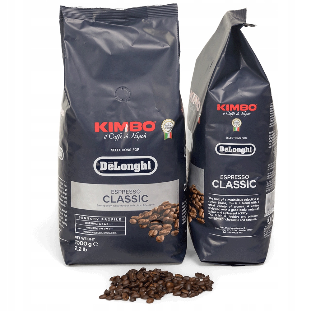Кава в зернах KIMBO DELONGHI Classic Espresso 1кг 1000г Арабіка Робуста EAN (GTIN) 8002200140458