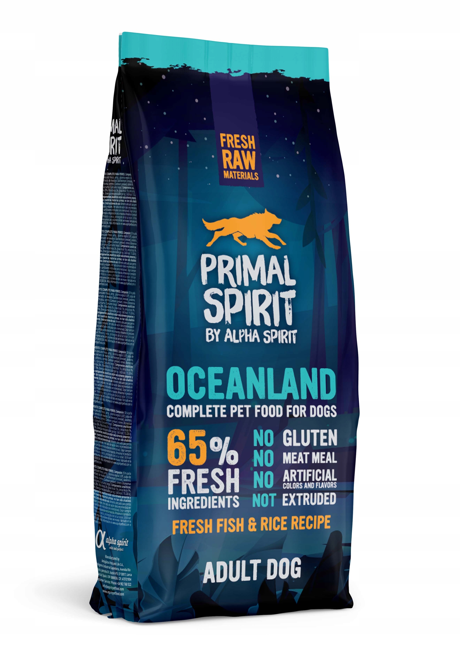 Корм для собак Primal Spirit 65% Oceanland 12 кг EAN (GTIN) 8436586310844