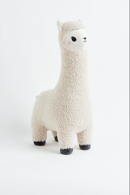 Велика плюшева лама-альпака талісман XXL подарункова іграшка H&M Home 70 см