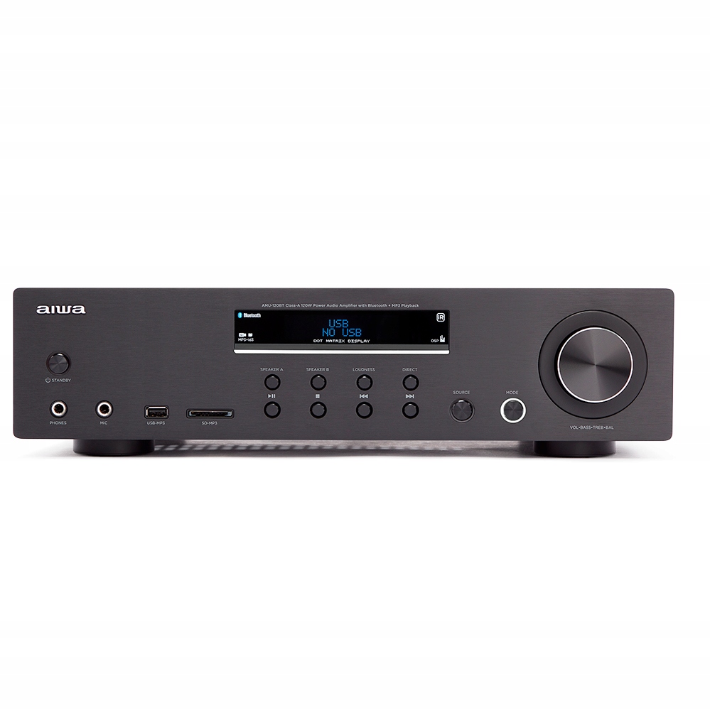 РЕСИВЕР AIWA AMU-120BTBK BT v5.0 AMPLIFIER