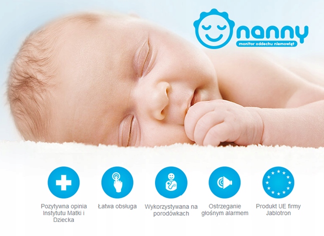 NANNY Медичний монітор дихання для дітей BM-02 торгової марки Nanny