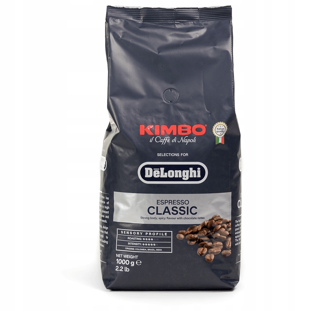 Кава в зернах KIMBO DELONGHI Classic Espresso 1кг 1000г Арабіка Робуста Торгова назва кава в зернах Delonghi