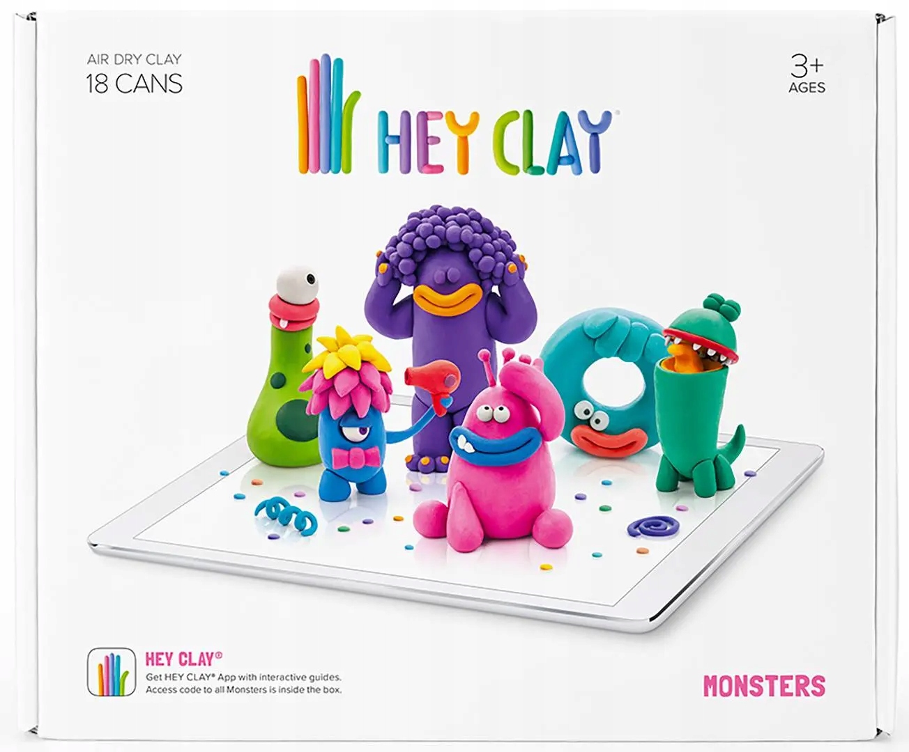 Набір пластиліну Hey Clay Plastic Dough Monsters Вік дитини 3 роки +