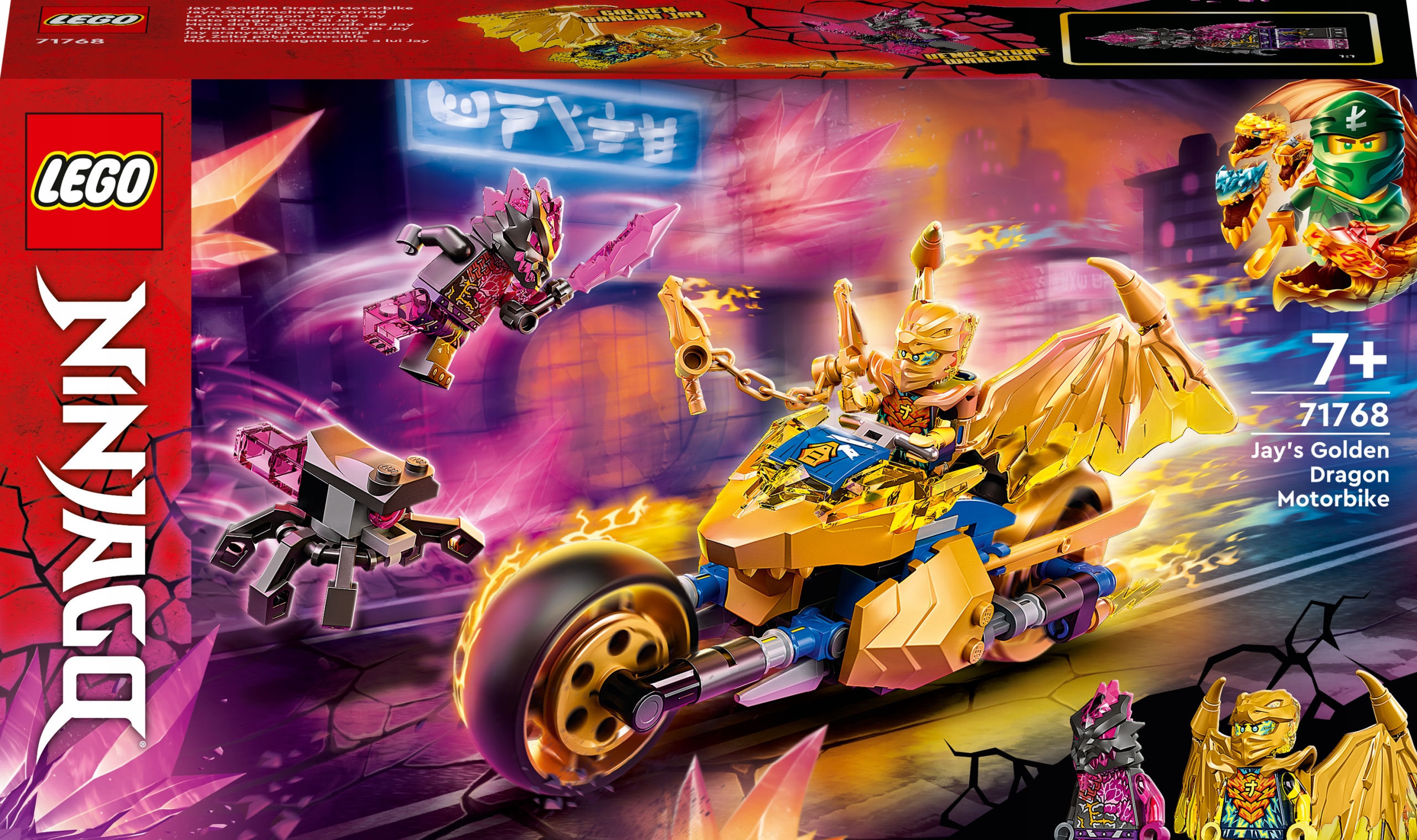 LEGO Ninjago Мотоцикл Золотий Дракон Джея 71768