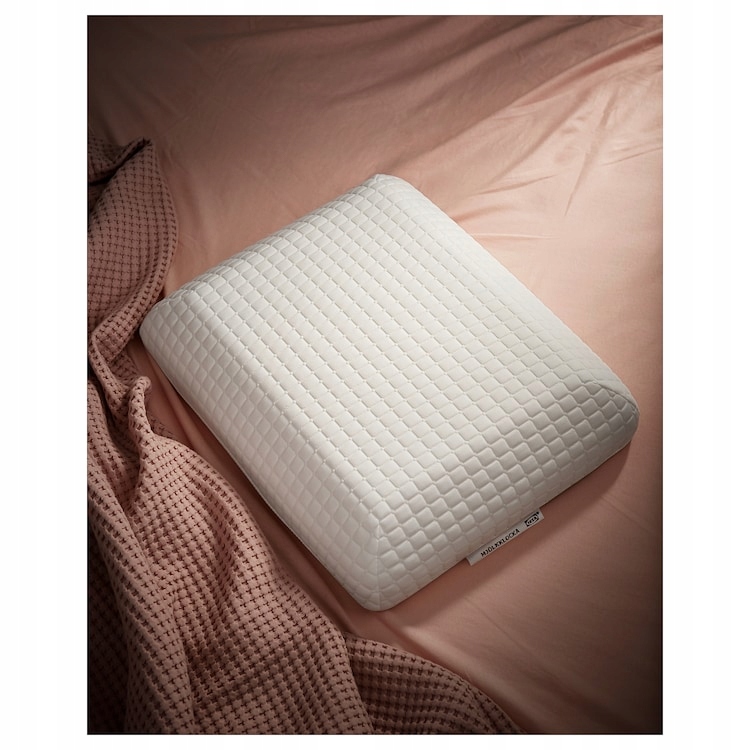 Ергономічна подушка IKEA MJOLKKLOCKA 41x51 см з піни з ефектом пам'яті, сторона для сну, спинка, довжина 51 см