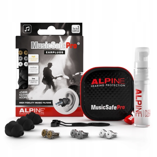 Чорні розетки ALPINE MusicSafe Pro для музикантів