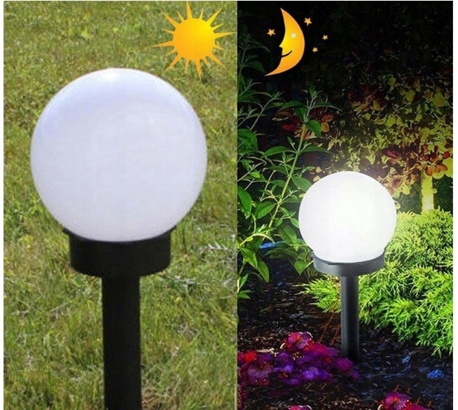 6xSOLAR LED Garden Lamp solar BALL (білий) Домінуючий колір: білий