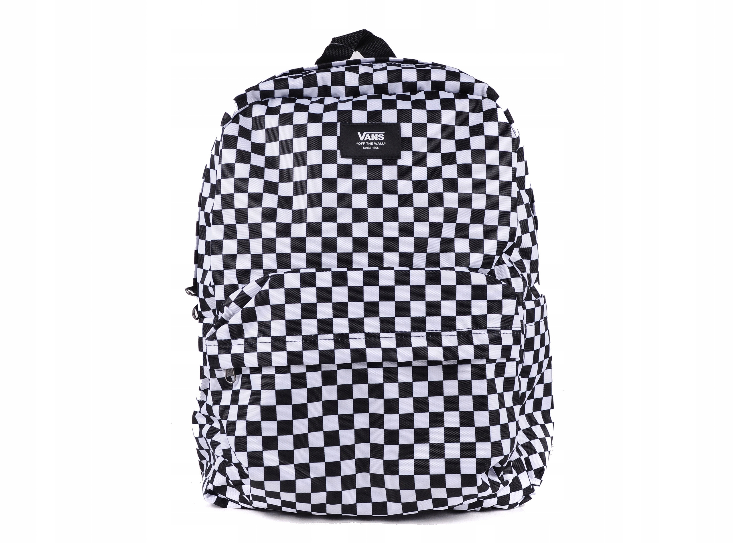 Рюкзак шкільний однокамерний VANS біло-чорна картатий 22 л міський Колір: білий, чорний