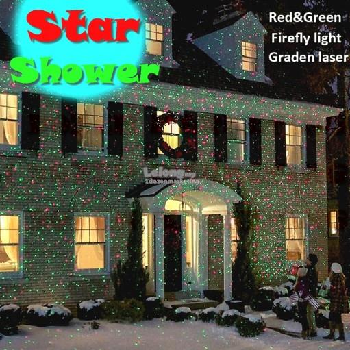 1 дюжина Hari Raya Star Shower Декоративный RED GREEN Laser Light