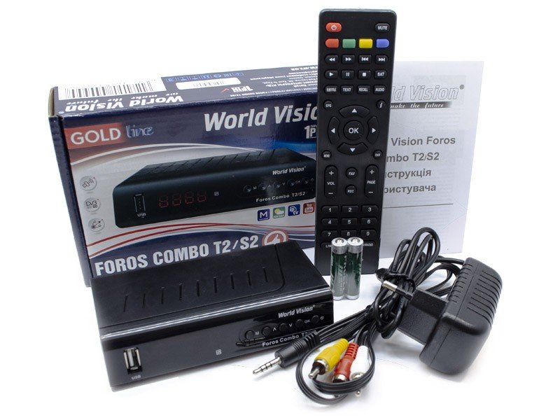 Vision foros combo. World Vision foros Combo t2/s2. ТВ тюнер World Vision foros Combo t2/s2. ТВ приставка World Vision foros Combo t2/s2 пульт управления. ТВ-тюнер World Vision foros Combo t2/s2 с вай фаем