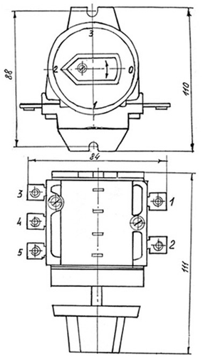 Электросервис,044-501-37-45,Переключатель для электроплит ППКП-25 (ТПКП-25)